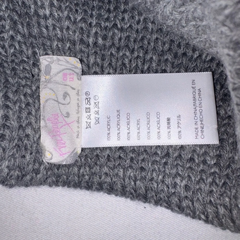 Free People Knit Beanie OGray Excellent Slouchy Ribbed Acrylic Hat